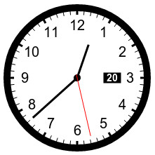 Аналоговые часы на Brython